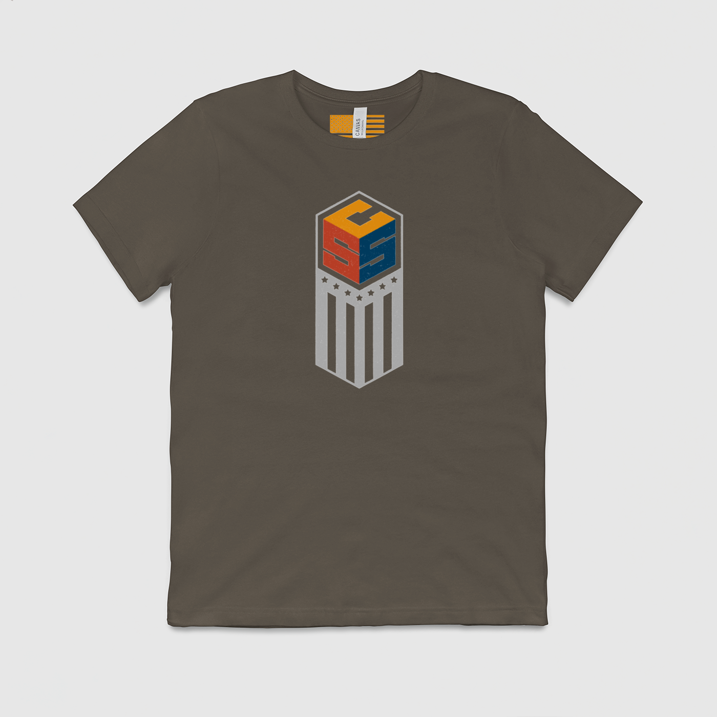 CSS American Made Army Green Mens Crew Tee