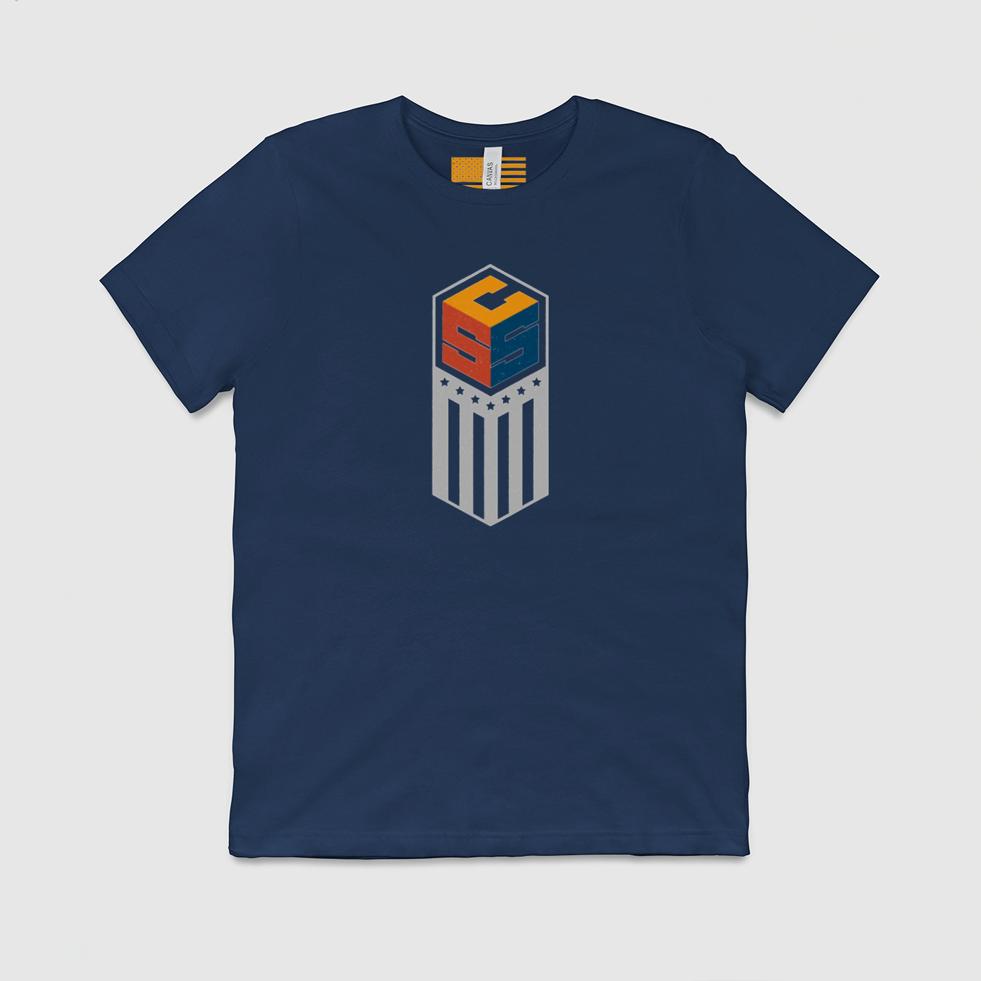 CSS American Made Navy Blue Mens Crew Tee